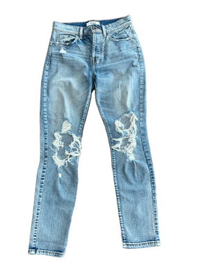Pistola: Light Blue Ripped Skinny Jeans: Size 25”